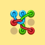 tangled line 3d: knot twisted android application logo